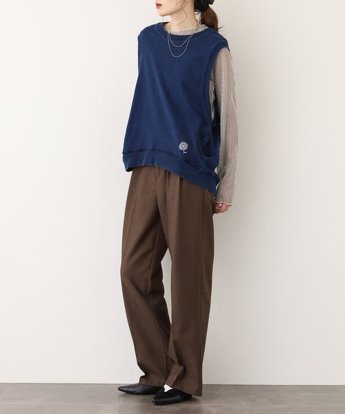 BARNDOOR(バーンドア)の「ミニ裏毛ベスト 26AW(ベスト・レディース・レッド/イエロー/インディゴブルー/ダークインディゴブルー/アイボリー・FREE)」の12枚目の写真