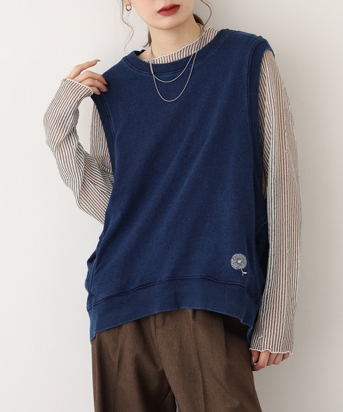 BARNDOOR(バーンドア)の「ミニ裏毛ベスト 26AW(ベスト・レディース・レッド/イエロー/インディゴブルー/ダークインディゴブルー/アイボリー・FREE)」の11枚目の写真