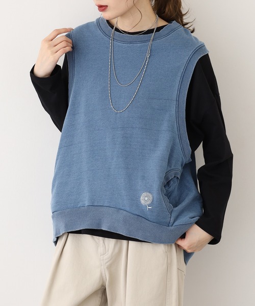 BARNDOOR(バーンドア)の「ミニ裏毛ベスト 26AW(ベスト・レディース・レッド/イエロー/インディゴブルー/ダークインディゴブルー/アイボリー・FREE)」の14枚目の写真