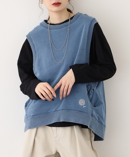BARNDOOR(バーンドア)の「ミニ裏毛ベスト 26AW(ベスト・レディース・レッド/イエロー/インディゴブルー/ダークインディゴブルー/アイボリー・FREE)」の15枚目の写真