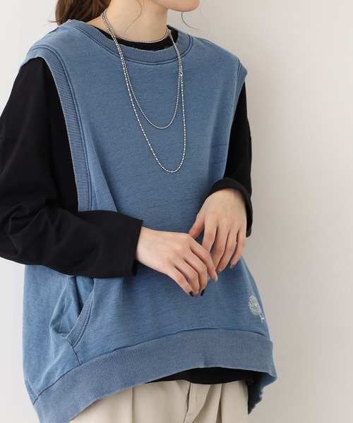 BARNDOOR(バーンドア)の「ミニ裏毛ベスト 26AW(ベスト・レディース・レッド/イエロー/インディゴブルー/ダークインディゴブルー/アイボリー・FREE)」の13枚目の写真