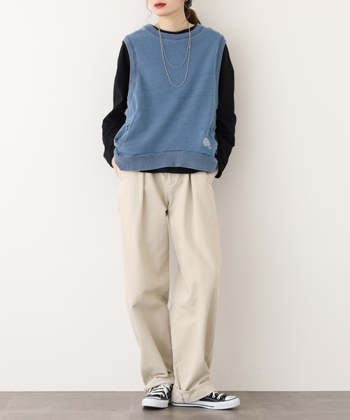 BARNDOOR(バーンドア)の「ミニ裏毛ベスト 26AW(ベスト・レディース・レッド/イエロー/インディゴブルー/ダークインディゴブルー/アイボリー・FREE)」の16枚目の写真