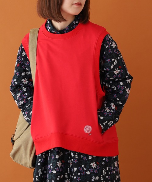 BARNDOOR(バーンドア)の「ミニ裏毛ベスト 26AW(ベスト・レディース・レッド/イエロー/インディゴブルー/ダークインディゴブルー/アイボリー・FREE)」の9枚目の写真