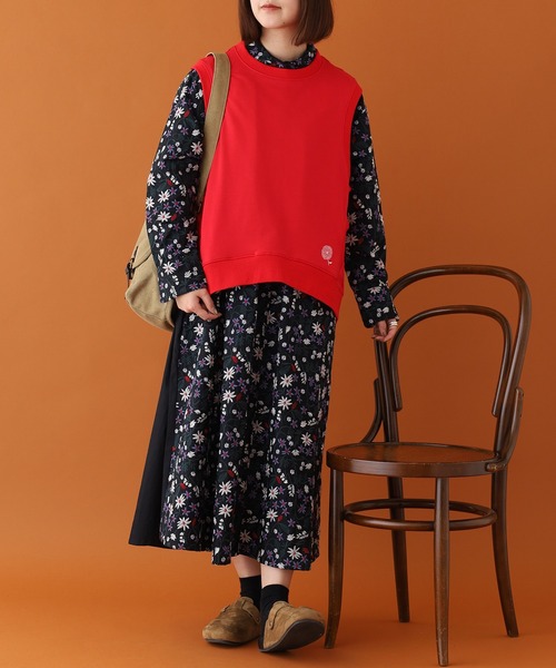 BARNDOOR(バーンドア)の「ミニ裏毛ベスト 26AW(ベスト・レディース・レッド/イエロー/インディゴブルー/ダークインディゴブルー/アイボリー・FREE)」の10枚目の写真