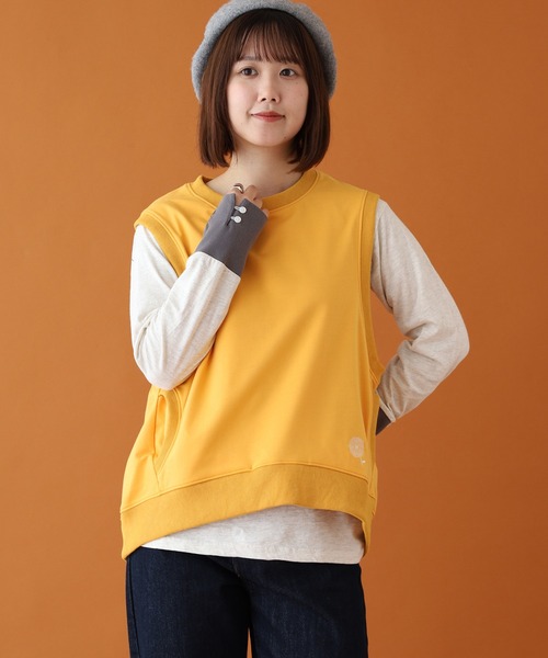 BARNDOOR(バーンドア)の「ミニ裏毛ベスト 26AW(ベスト・レディース・レッド/イエロー/インディゴブルー/ダークインディゴブルー/アイボリー・FREE)」の19枚目の写真