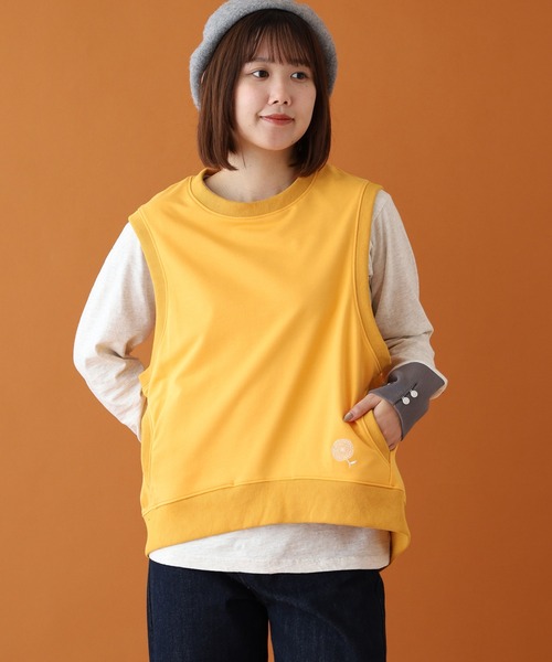 BARNDOOR(バーンドア)の「ミニ裏毛ベスト 26AW(ベスト・レディース・レッド/イエロー/インディゴブルー/ダークインディゴブルー/アイボリー・FREE)」の21枚目の写真