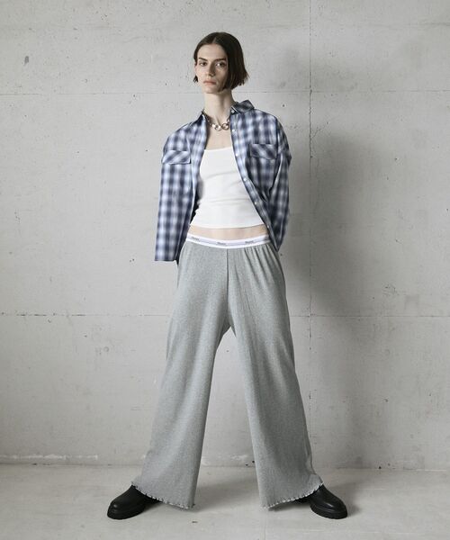 GARAGE OF GOOD CLOTHING（ガレージオブグッドクロージング）の「オンブレチェックショート丈シャツ（シャツ/ブラウス・レディース・ベージュ/ブルー・FREE）」の12枚目の写真