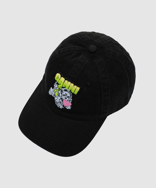 GANNI（ガニー）の「Washed Cotton Canvas Puppy Cap（キャップ・レディース・ブラック・ONESIZE）」の4枚目の写真