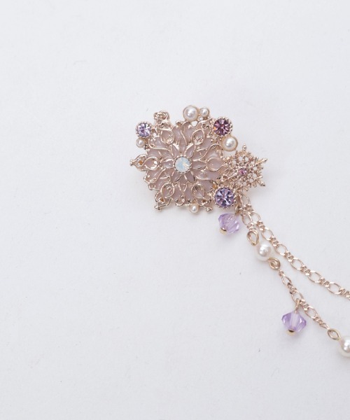 雪の結晶ストールクリップ（その他雑貨）｜axes femme（アクシーズ