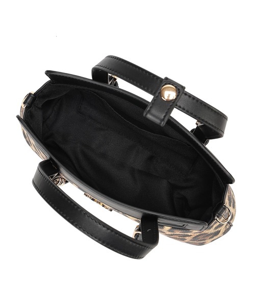 EVRIS（エヴリス）の「【EVRIS / エヴリス】 SUNNY　Wベルトミニハンドバッグ（ハンドバッグ・レディース・ブラック/ダークブラウン/レオパード/ゼブラ・FREE）」の7枚目の写真