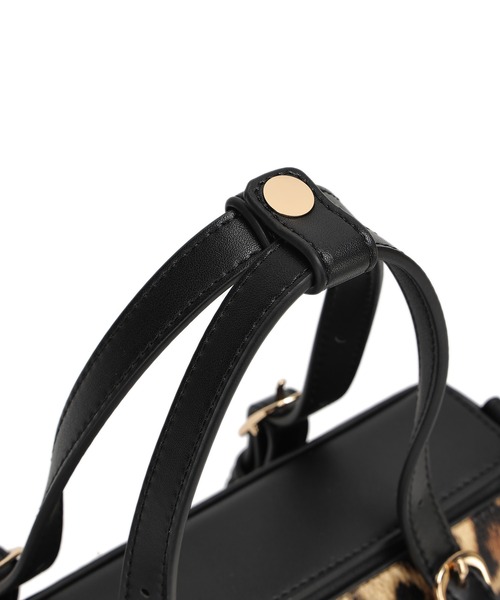 EVRIS（エヴリス）の「【EVRIS / エヴリス】 SUNNY　Wベルトミニハンドバッグ（ハンドバッグ・レディース・ブラック/ダークブラウン/レオパード/ゼブラ・FREE）」の10枚目の写真