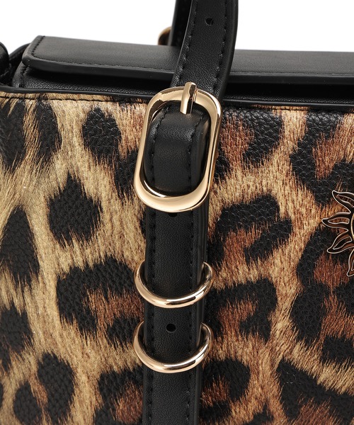 EVRIS（エヴリス）の「【EVRIS / エヴリス】 SUNNY　Wベルトミニハンドバッグ（ハンドバッグ・レディース・ブラック/ダークブラウン/レオパード/ゼブラ・FREE）」の11枚目の写真