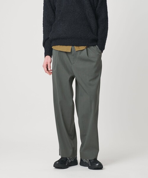 セール】ヴィンテージライク ナイロン 1プリーツ ワイド パンツ NO.9