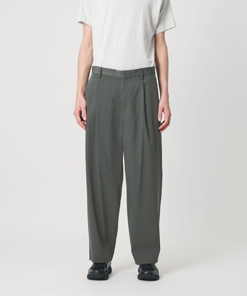 BEAUTY&YOUTH UNITED ARROWS（ビューティーアンドユースユナイテッドアローズ）の「ヴィンテージライク ナイロン 1プリーツ ワイド パンツ NO.9（その他パンツ・メンズ・ブラック/ダークグリーン・L/S/M/XL）」の14枚目の写真