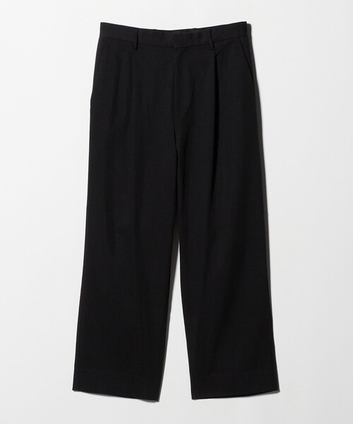 BEAUTY&YOUTH UNITED ARROWS（ビューティーアンドユースユナイテッドアローズ）の「ヴィンテージライク ナイロン 1プリーツ ワイド パンツ NO.9（その他パンツ・メンズ・ブラック/ダークグリーン・L/S/M/XL）」の5枚目の写真