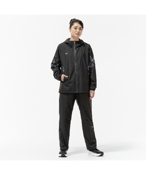 MIZUNO(ミズノ )の「ミズノ ブレスサーモウォーマージャケット_(ナイロンジャケット・レディース・ブラック/ホワイト・M/L)」の6枚目の写真