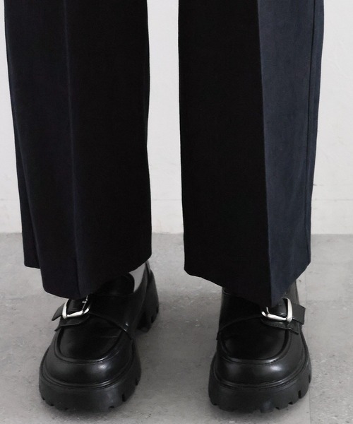 RAGEBLUE（レイジブルー）の「細コールストレートスラックス/セットアップ対応（スラックス・レディース・グリーン/ネイビー・FREE）」の16枚目の写真