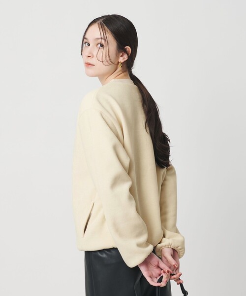 THOUSAND MILE(サウザンドマイル)の「<THOUSAND MILE>フリース クルーネックプルオーバー(Tシャツ/カットソー・レディース・オフホワイト/ブラック/ダークグレー・XS/S)」の5枚目の写真