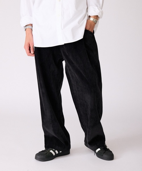 【Camoshita】ベロアスラックス トリコットベロアイージースラックスパンツ セットアップ[品番