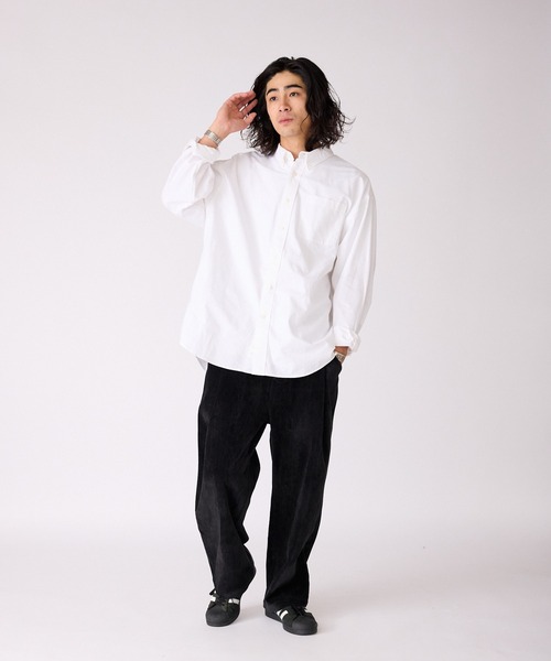 ベロア生地 2タックストレートパンツ（スラックス）｜ALL RUNS（オール