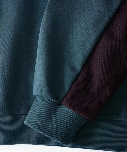 SHAREEF（シャリーフ）の「"APPLE PEEL" BIG SWEAT（スウェット・メンズ・ブラック/ホワイト/ダークグリーン・3/2/1）」の11枚目の写真