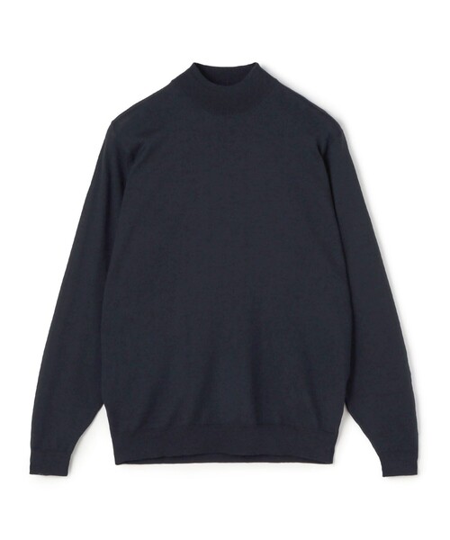 【ジョンスメドレー 】A4544 タートルニット ネイビー L ジョンスメドレー 】A4544 タートルニット ネイビー L JOHN SMEDLEY