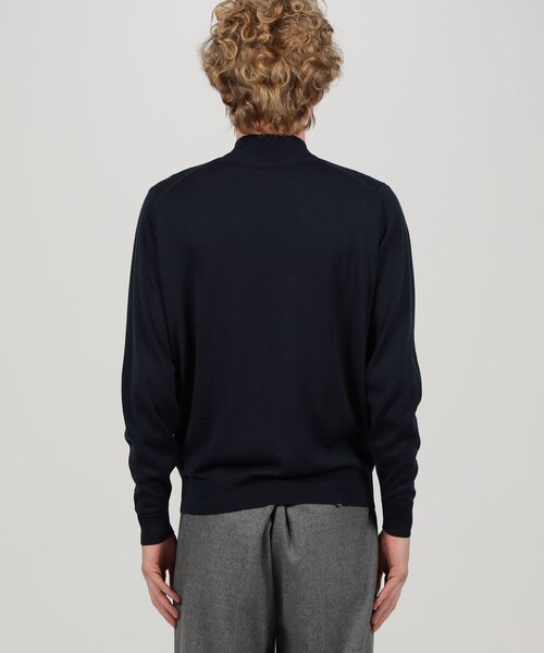 JOHN SMEDLEY（ジョンスメドレー）の「JOHN SMEDLEY KILDAY メリノウール モックネックプルオーバーニット（ニット/セーター・メンズ・ライトブラウン/ボルドー/ネイビー・L/M/S）」の7枚目の写真