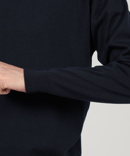 JOHN SMEDLEY（ジョンスメドレー）の「JOHN SMEDLEY KILDAY メリノウール モックネックプルオーバーニット（ニット/セーター・メンズ・ライトブラウン/ボルドー/ネイビー・L/M/S）」の10枚目の写真