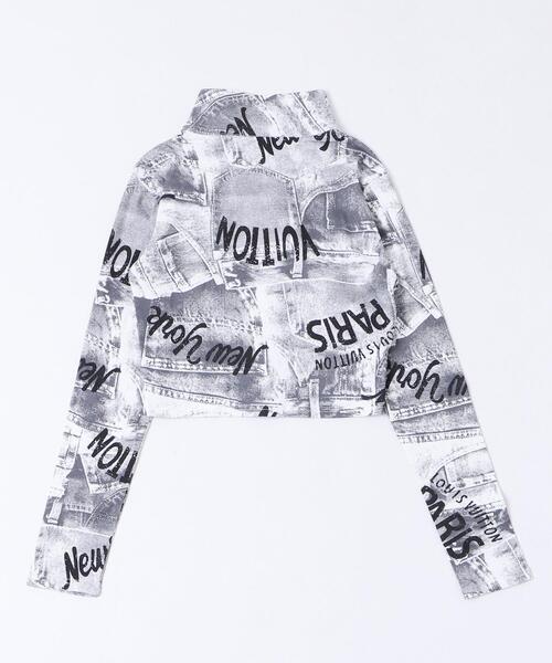 dispark（ディスパーク）の「DISPARK/オールラウンドプリントバイカートップ（シャツ/ブラウス・レディース・ホワイト・FREE）」の2枚目の写真