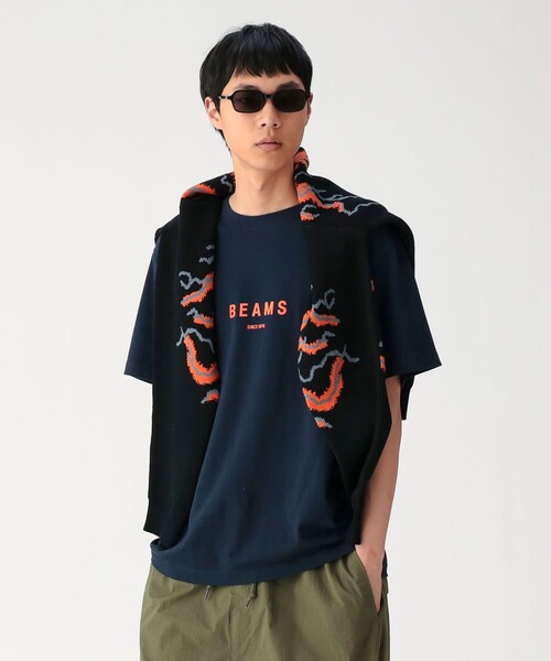 BEAMS(ビームス)の「BEAMS ロゴ Tシャツ(Tシャツ/カットソー・メンズ・グレー/ブラック/ホワイト/ネイビー・MEDIUM/SMALL/X-LARGE/LARGE/XX-LARGE)」の17枚目の写真