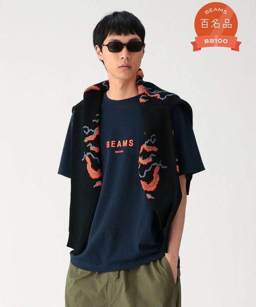 BEAMS(ビームス)の「BEAMS ロゴ Tシャツ(Tシャツ/カットソー・メンズ・グレー/ブラック/ホワイト/ネイビー・MEDIUM/SMALL/X-LARGE/LARGE/XX-LARGE)」の9枚目の写真