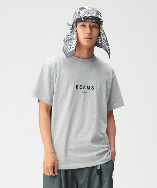 BEAMS（ビームス）の「BEAMS ロゴ Tシャツ（Tシャツ/カットソー・メンズ・グレー/ブラック/ホワイト/ネイビー・MEDIUM/SMALL/X-LARGE/LARGE/XX-LARGE）」の16枚目の写真