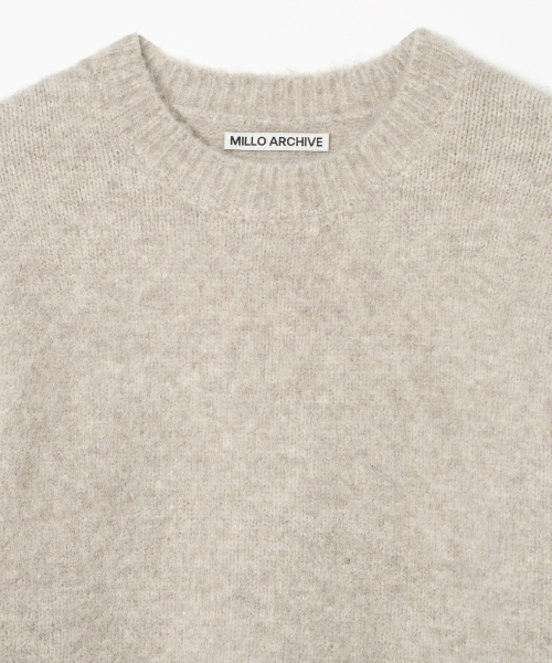 Millo Archive（ミロ アーカイブ）の「クロップシルエットニット[ホワイトメランジェ]（ニット/セーター・メンズ・その他・X-LARGE/MEDIUM/LARGE）」の2枚目の写真