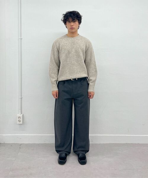 Millo Archive（ミロ アーカイブ）の「クロップシルエットニット[ホワイトメランジェ]（ニット/セーター・メンズ・その他・X-LARGE/MEDIUM/LARGE）」の7枚目の写真