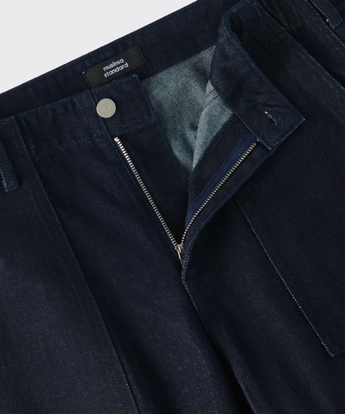 MUSINSA STANDARD（ムシンサスタンダード）の「デニムパティグパンツ [ディープインディゴ]（デニムパンツ・メンズ・その他・40/38/42/36/34/32/30/31/33/26/27/28/29）」の3枚目の写真