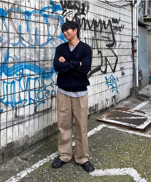 MUSINSA STANDARD（ムシンサスタンダード）の「カーブドワイドチノパンツ[ベージュ]（その他パンツ・メンズ・その他・40/38/36/34/32/30/31/33/26/27/29/42/28）」の7枚目の写真