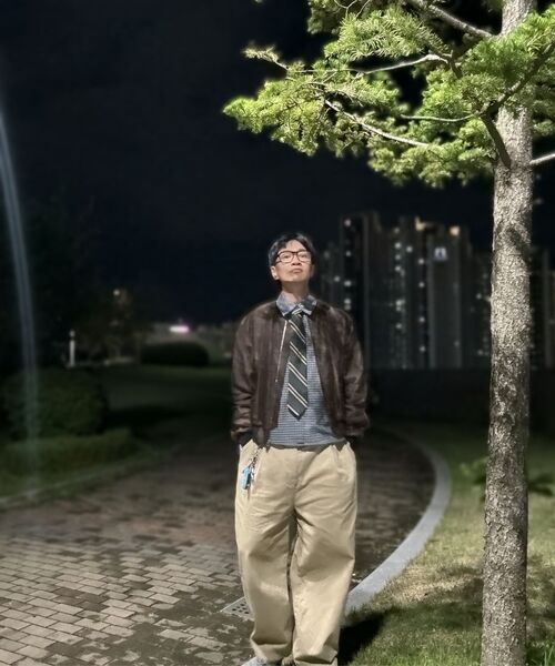 MUSINSA STANDARD（ムシンサスタンダード）の「カーブドワイドチノパンツ[ベージュ]（その他パンツ・メンズ・その他・40/38/36/34/32/30/31/33/26/27/29/42/28）」の8枚目の写真