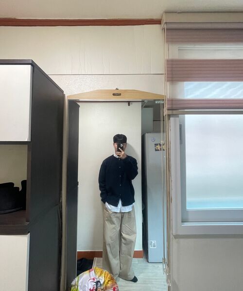 MUSINSA STANDARD（ムシンサスタンダード）の「カーブドワイドチノパンツ[ベージュ]（その他パンツ・メンズ・その他・40/38/36/34/32/30/31/33/26/27/29/42/28）」の13枚目の写真