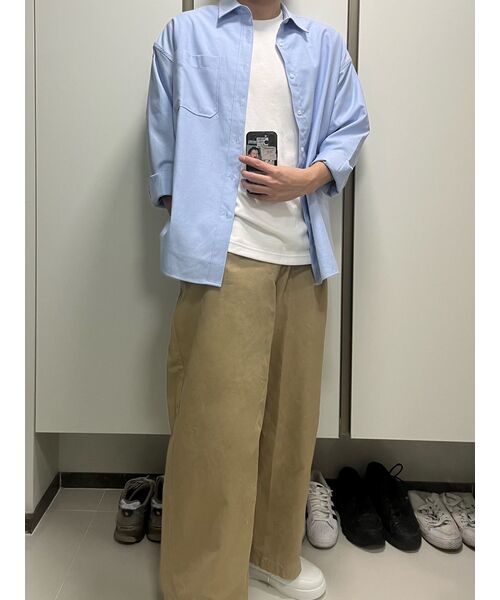 MUSINSA STANDARD（ムシンサスタンダード）の「カーブドワイドチノパンツ[ベージュ]（その他パンツ・メンズ・その他・40/38/36/34/32/30/31/33/26/27/29/42/28）」の19枚目の写真
