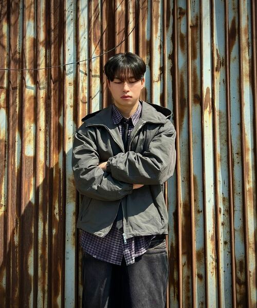 NOMANUAL(NOMANUAL)の「OVERDYED CHECK SHIRT - PURPLE(シャツ/ブラウス・メンズ・その他・MEDIUM/LARGE)」の7枚目の写真