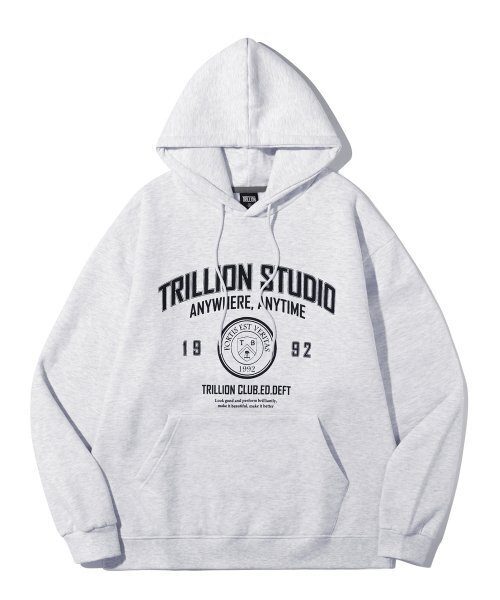 TRILLION(トリリオン)の「スタジオアーチオーバーサイズフードパーカー(メランジグレー)(パーカー・レディース・その他・SMALL/MEDIUM/LARGE/X-LARGE)」の1枚目の写真