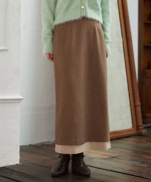 mysty woman | 裾配色タイトスカート　622296(スカート)