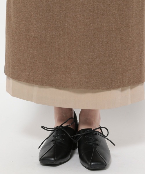 mysty woman（ミスティウーマン）の「裾配色タイトスカート　622296（スカート・レディース・ベージュ/ライトグレー/ブラック・FREE）」の12枚目の写真