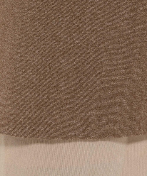 mysty woman（ミスティウーマン）の「裾配色タイトスカート　622296（スカート・レディース・ベージュ/ライトグレー/ブラック・FREE）」の18枚目の写真