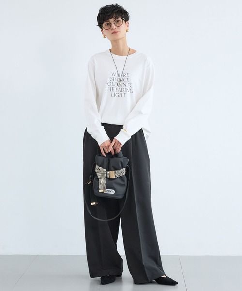 BARNYARDSTORM（バンヤードストーム）の「BARNYARDSTORM / マシュマロワイドパンツ【撥水・セットアップ対応】（スラックス・レディース・オフホワイト/ブラック/キャメル・S/M）」の19枚目の写真