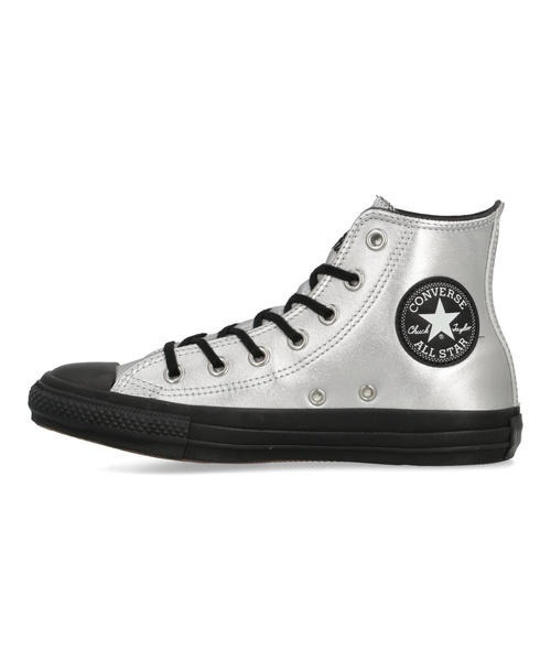 CONVERSE（コンバース）の「HI/BACK TO THE FUTURE メンズスニーカー(オールスターTMHIバック・トゥ・ザ・フューチャー) 31316500 シルバー/ブラック（スニーカー・メンズ・シルバー系その他・26.0cm/26.5cm/27.0cm/27.5cm/28.0cm/25.5cm）」の2枚目の写真