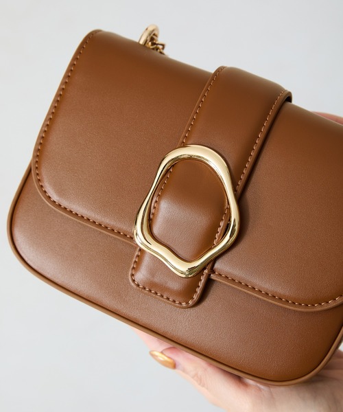 MISCH MASCH（ミッシュマッシュ）の「ミニフラップショルダーバッグ（ショルダーバッグ・レディース・ブラック/ブラウン/ホワイト・ﾌﾘ-）」の19枚目の写真