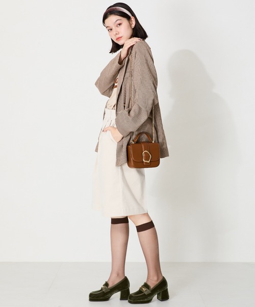 MISCH MASCH（ミッシュマッシュ）の「ミニフラップショルダーバッグ（ショルダーバッグ・レディース・ブラック/ブラウン/ホワイト・ﾌﾘ-）」の20枚目の写真