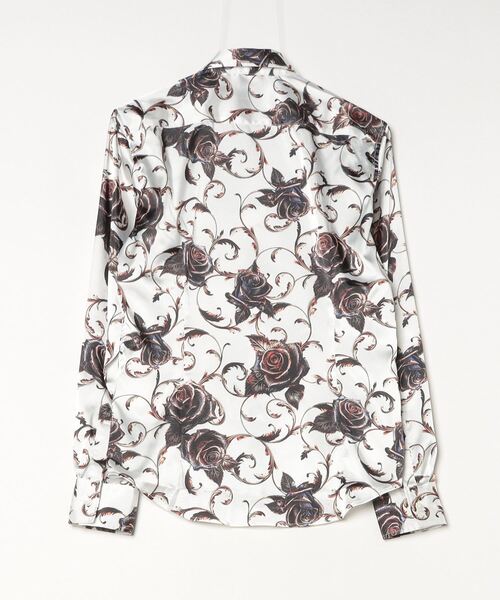 TORNADO MART(トルネードマート)の「フィリグリーローズプリントシャツ(シャツ/ブラウス・メンズ・オフホワイト/マルチ・M/L/LL/XXL)」の3枚目の写真