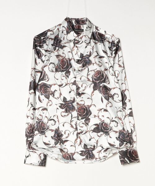 TORNADO MART(トルネードマート)の「フィリグリーローズプリントシャツ(シャツ/ブラウス・メンズ・オフホワイト/マルチ・M/L/LL/XXL)」の10枚目の写真